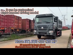 351 450hp Euro 2 Sinotruk Wyrzucacz ciężarówki Howo 375 Wyrzucacz ciężarówki do górnictwa