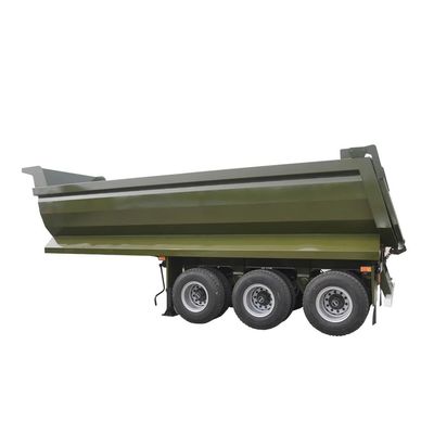 kupować 3 osi 40 CBM Przyczepa typu U Cylinder hydrauliczny 50tons 60 Tons 70 Tons zawieszenie powietrzne Przyczepy płaskoładowe online manufacture