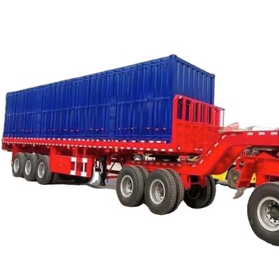 kupować 3 osi 40 stóp przyczepa kontenerowa, przyczepa płaskobudowa na sprzedaż w Tanzanii i Kenii online manufacture