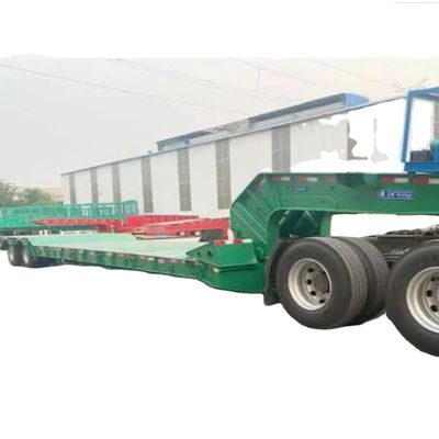 kupować 80 Ton 3 Axle Low Bed Trailer Detachable Gooseneck Lowboy Trailer Na sprzedaż w Gwinei i Kenii online manufacture