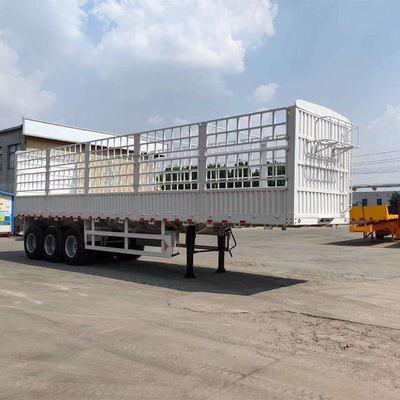 kupować Wysokiej jakości 34 oś ładowane 60-80 ton transportu ładunków rolniczych ogrodzenie półnaczepa online manufacture