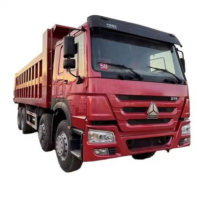 Dobra cena. 50 ton 12 kół Sinotruk dump truck używany Howo 371 375 420 HP tipper truck 8X4 Red w Internecie