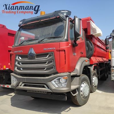 Dobra cena. HOWO NX 380HP 8x4 12-kołowy ciężarówka ciężarowa ciężarówka z tylnym systemem multimedialnym w Internecie