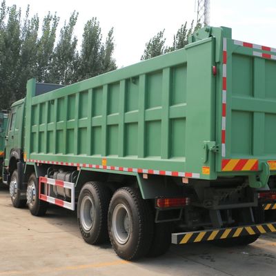 Dobra cena. 12.00R20 Typ opon HOWO 8x4 Euro 2 375KM Lewy napęd Ciężka ciężarówka z 7,6*2,3*1,5 m skrzynką ładunkową w Internecie