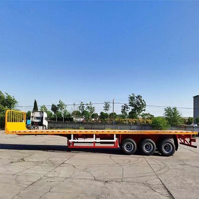 Dobra cena. 3-osiowy / 4-osiowy / 5-osiowy 40-stopniowy kontener z stali węglowej i aluminium do transportu płaskich płyt półnaczepkowych opon oryginalnych (12R20) w Internecie