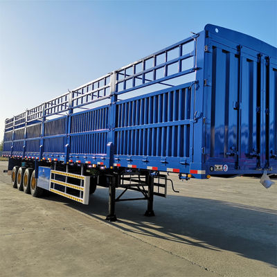 Dobra cena. 3/4 oś 60/80 ton 12R20 Opona Ogrodzenie dla zwierząt gospodarskich Połówka przyczepy przyczepy do transportu zwierząt z dwustronnym układem hamulcowym w Internecie